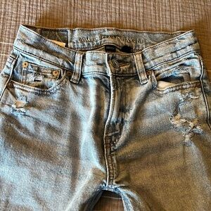 American Eagle AE Super High Rise Ankle Straight 000R